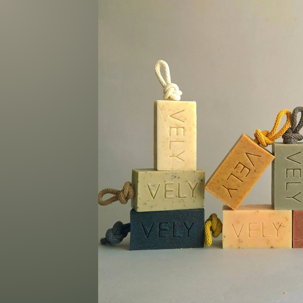 Vely soap bars for showers,  baths, and guest soap bars