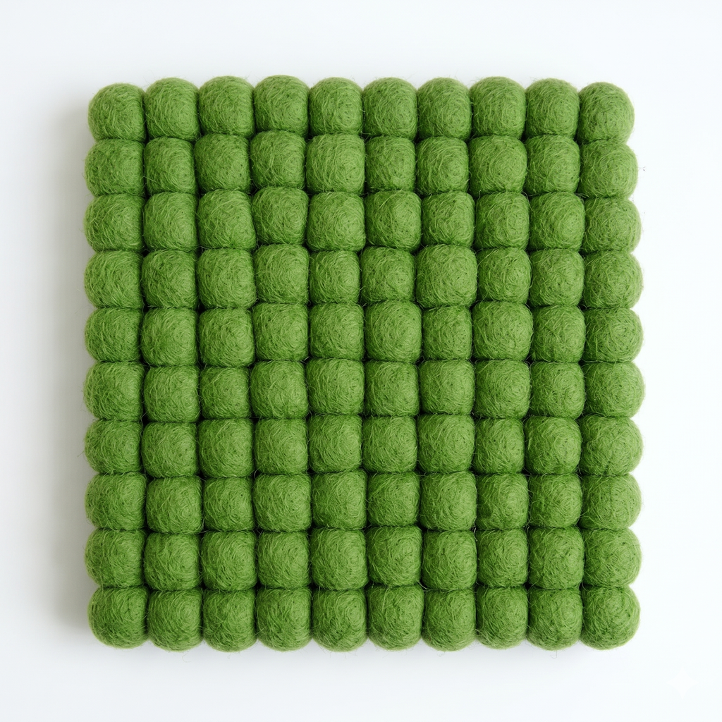 Fairtrade Wool Felt Square Trivet/Placemat