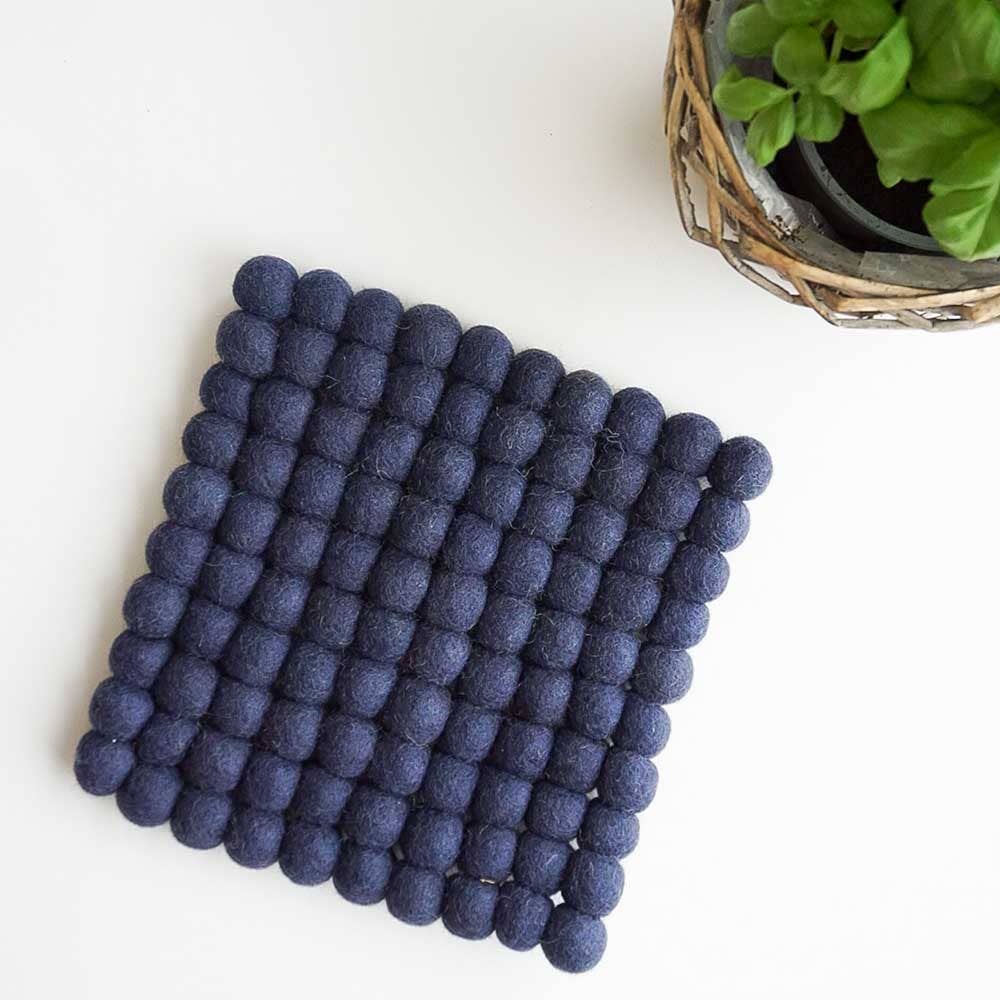Fairtrade Wool Felt Square Trivet/Placemat