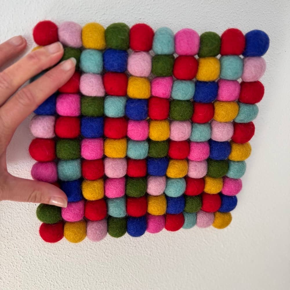 Fairtrade Wool Felt Square Trivet/Placemat