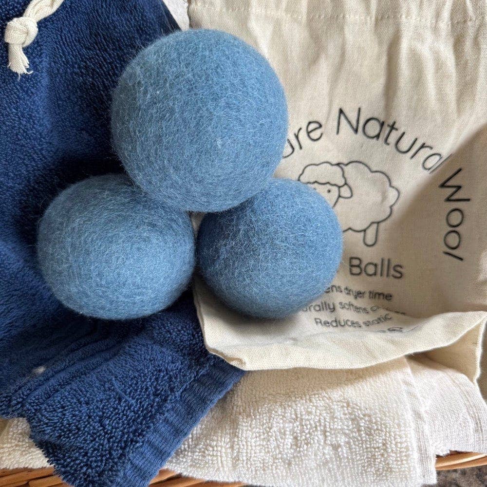 Wool Dryer Balls - Set of 3 & Storage Bag