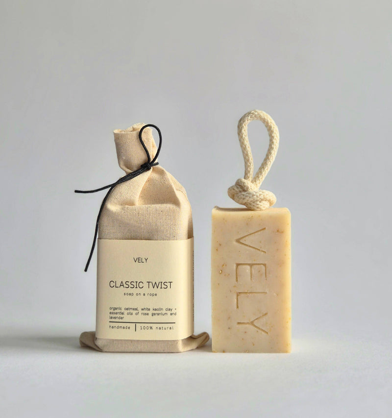 Classic Twist Oatmeal Soap on a Rope