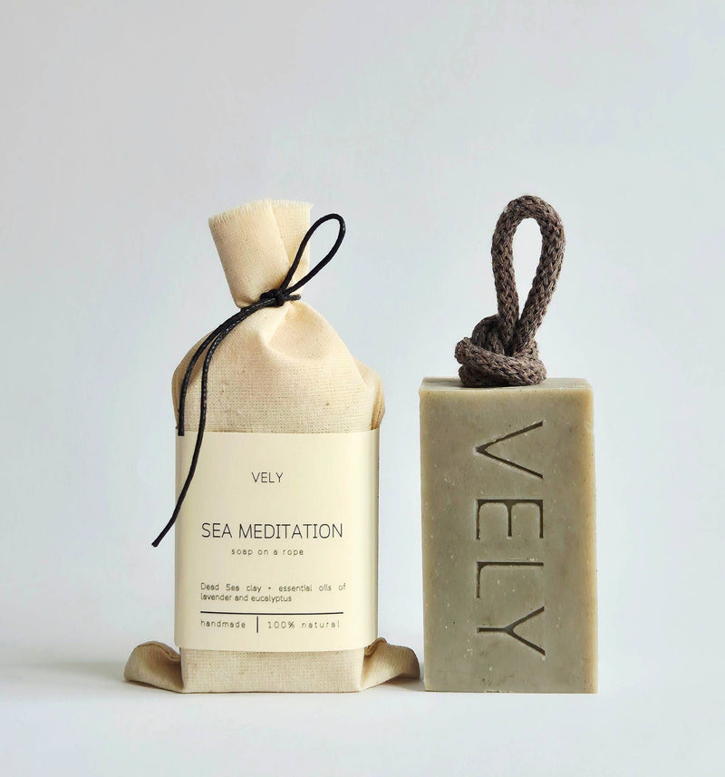 Sea Meditation Dead Sea Clay Soap on a Rope
