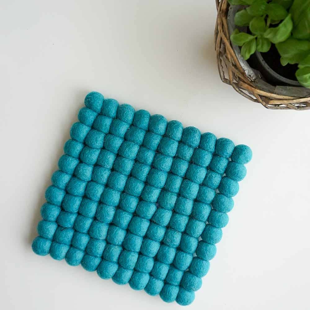 Fairtrade Wool Felt Square Trivet/Placemat