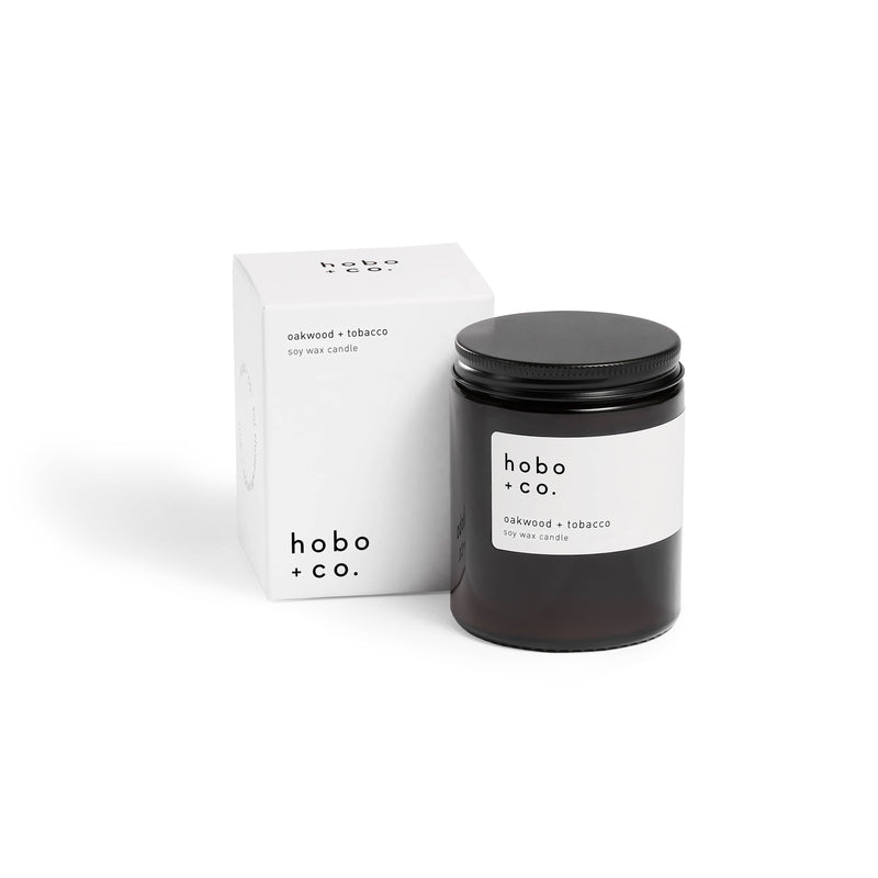 Oakwood & Tobacco Medium Soy Candle