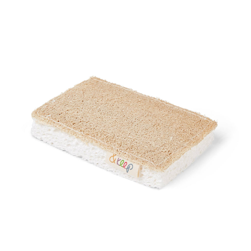 Natural Loofah Kitchen Sponge Scourer