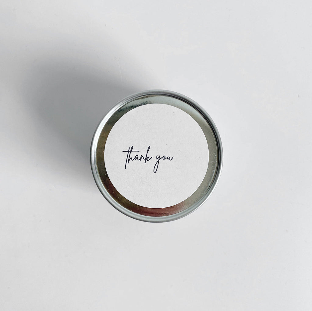 'Thank You' Scented Soy Travel Tin Candle