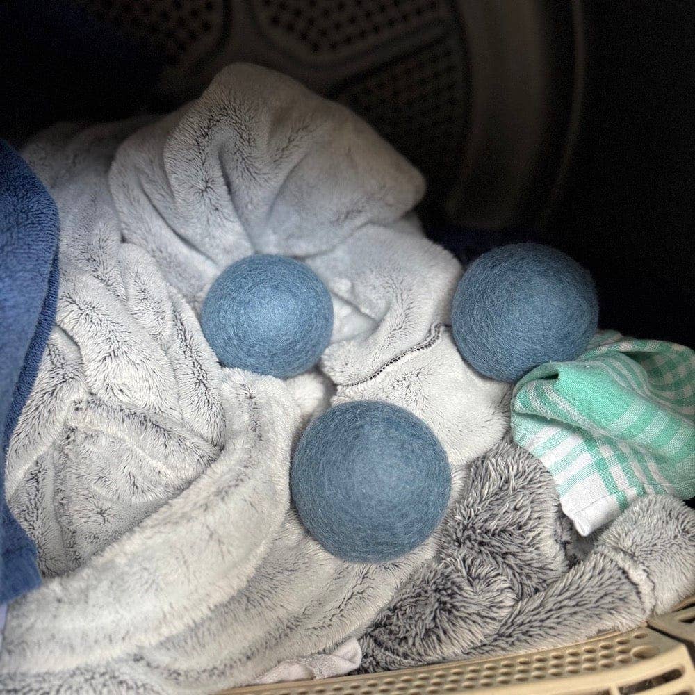 Wool Dryer Balls - Set of 3 & Storage Bag