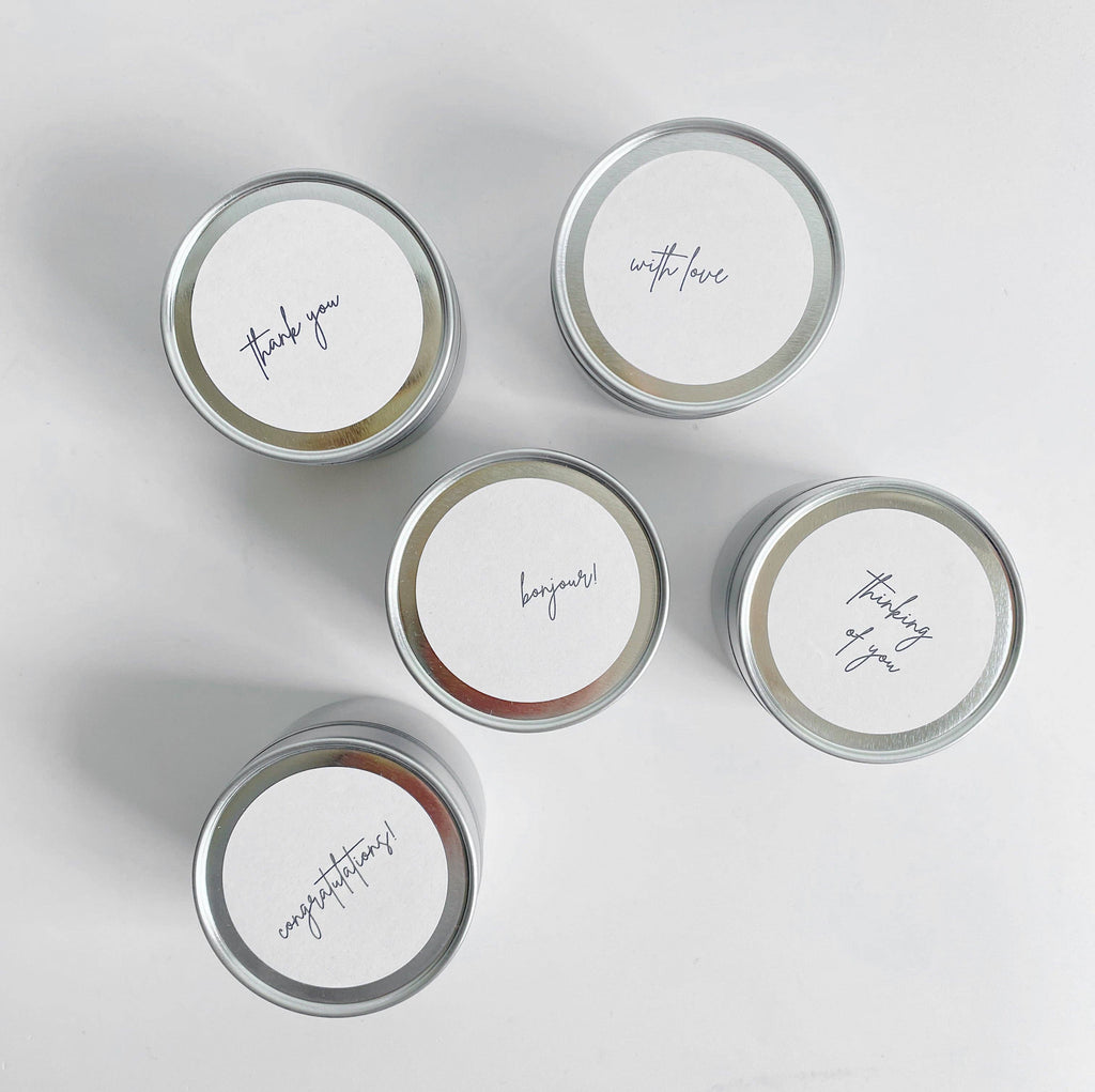 'Thank You' Scented Soy Travel Tin Candle